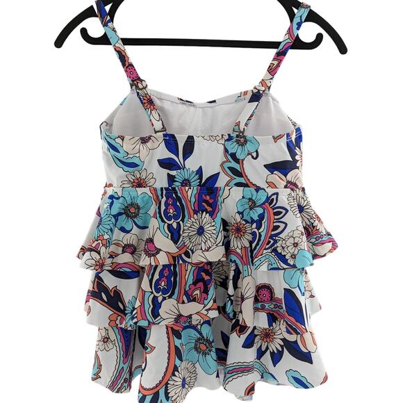 Island Escape Swim Floral Tankini Top - Picture 2 of 9